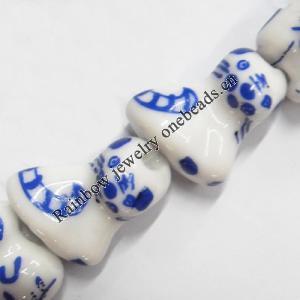 Ceramics Jewelry Beads, Tiger 18x15mm, Sold by Group