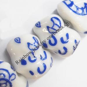 Ceramics Jewelry Beads, Sheep 16x12mm, Sold by Group