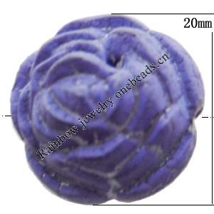 Crackle Acrylic Beads, Flower 20mm Sold by bag 