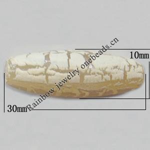 Crackle Acrylic Beads, Tube 30x10mm Sold by bag 