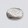 Jewelry findings, CCB plastic Beads, Flat Oval 21x17mm Hole:2mm, Sold by Bag