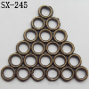 Connector, Lead-free Zinc Alloy Jewelry Findings, 30x26mm Hole=2.5mm, Sold by Bag