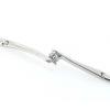 Sterling Silver European style Bracelets, with Zircon, Length:7.1 Inch, Sold by PC