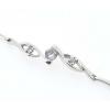 Sterling Silver European style Bracelets, with Zircon, Length:7.1 Inch, Sold by PC