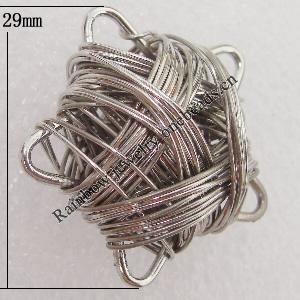 Iron Thread Component Handmade Lead-free, 29mm Sold by Bag