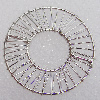 Iron Thread Component Handmade Lead-free, 41mm,17mm Sold by Bag