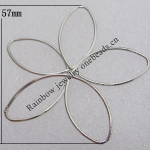 Iron Thread Component Handmade Lead-free, 57mm Sold by Bag