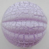 Crackle Acrylic Beads, Edge Round 22mm Sold by bag 