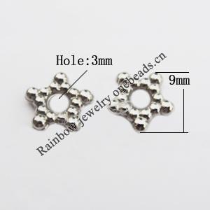 Jewelry findings, CCB plastic Beads, Flower 9mm Hole:3mm, sold By Bag