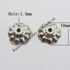 Jewelry findings, CCB plastic Beads, Flower 10mm Hole:1.5mm, sold By Bag