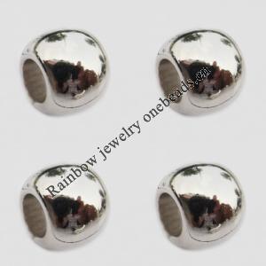Jewelry findings, European Style CCB plastic Beads, 8x6mm Hole:4mm, Sold by Bag