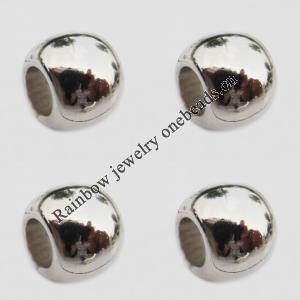 Jewelry findings, European Style CCB plastic Beads, 12x10mm Hole:1.5mm, Sold by Bag