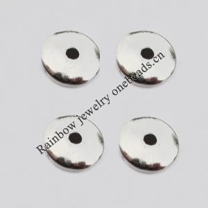 Jewelry findings, CCB plastic Beads, Coin 10mm Hole:2mm, Sold by Bag