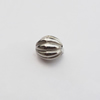 Jewelry findings, CCB plastic Beads, Fluted Oval 8.5x7mm Hole:1.5mm, Sold by Bag