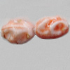 Painted Spray-paint Acrylic Beads, 9x6mm, Sold by Bag