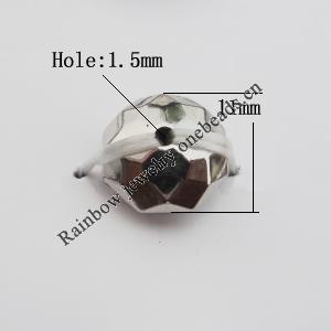 Jewelry findings, CCB plastic Beads, Faceted Round 11mm Hole:1.5mm, Sold by Bag
