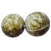 Painted Spray-paint Acrylic Beads, Round 9mm, Sold by Bag