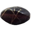 Painted Spray-paint Acrylic Beads, Flat Oval 13x8mm, Sold by Bag