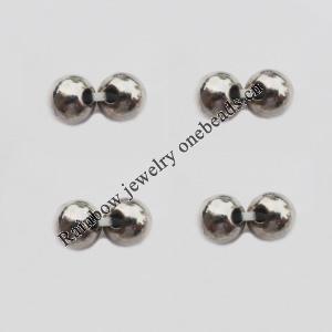 Jewelry findings, CCB plastic Beads, Round 4mm Hole:0.5mm, Sold by Bag