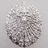 Iron Thread Component Handmade Lead-free, 60x58mm Sold by Bag