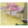 Sterling Silver European style Bracelets, with Zircon, Length:7.1 Inch, Sold by PC