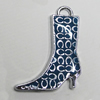Zinc Alloy Enamel Pendant, Boot 29x22mm Hole:3.5mm, Sold by Group