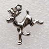 Christmas Zinc Alloy Jewelry Findings, Charm/Pendant, 20x22mm, Sold by Group