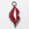 Zinc Alloy Enamel Pendant, Mouth 23x10mm Hole:2mm, Sold by Group
