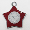 Zinc Alloy Enamel Pendant, Star 25x21mm Hole:3mm, Sold by Group