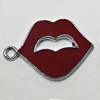 Zinc Alloy Enamel Pendant, Mouth 25x17mm Hole:1mm, Sold by Group