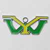 Zinc Alloy Enamel Pendant, 35x14mm Hole:2mm, Sold by Group