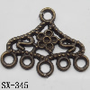 Connector, Lead-free Zinc Alloy Jewelry Findings, 25x20mm Hole=2mm, Sold by Bag