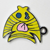 Zinc Alloy Enamel Pendant, Fish 25x22mm Hole:2mm, Sold by Group