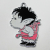 Zinc Alloy Enamel Pendant, Boy 34x23mm Hole:2mm, Sold by Group