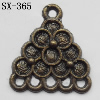Connector, Lead-free Zinc Alloy Jewelry Findings, 14x16mm Hole=1mm, Sold by Bag