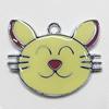 Zinc Alloy Enamel Pendant, Animal 20x25mm Hole:2mm, Sold by Group