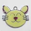 Zinc Alloy Enamel Pendant, Animal 20x25mm Hole:2mm, Sold by Group