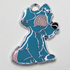 Zinc Alloy Enamel Pendant, Dog 23x16mm Hole:1mm, Sold by Group