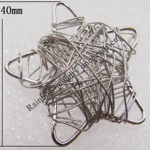 Iron Thread Component Handmade Lead-free, 40mm Sold by Bag