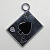 Zinc Alloy Enamel Pendant, 27x23mm Hole:3mm, Sold by Group