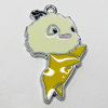 Zinc Alloy Enamel Pendant, 30x16mm Hole:2mm, Sold by Group