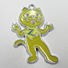 Zinc Alloy Enamel Pendant, Animal 32x21mm Hole:1mm, Sold by Group