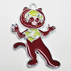 Zinc Alloy Enamel Pendant, Animal 32x21mm Hole:1mm, Sold by Group