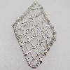 Iron Thread Component Handmade Lead-free, 66x36mm Sold by Bag