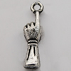 Pendant Zinc Alloy Jewelry Findings Lead-free , Hand 4.5x18mm  Sold by Bag