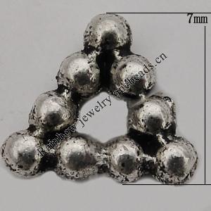 Spacer Zinc Alloy Jewelry Findings Lead-free , 7mm Hole:3mm Sold by Bag