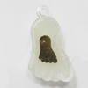 Resin Pendent with copper Beads, Luminous, Foot 31x19mm Hole:2.5mm, Sold by Bag
