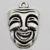 Pendant Zinc Alloy Jewelry Findings Lead-free , 24x16mm Hole:1mm Sold by Bag