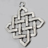Pendant Zinc Alloy Jewelry Findings Lead-free , 52x45mm Hole:4mm Sold by Bag