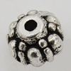 Spacer Zinc Alloy Jewelry Findings Lead-free , 7x6mm Hole:1mm Sold by Bag